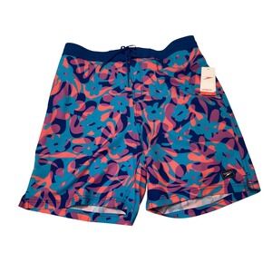 Speedo Mens Turkish Sea Floral 4-Way Stretch Swim Trunks 2XL 800464701384 NEW